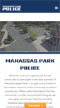Mobile Screenshot of manassasparkpolice.com